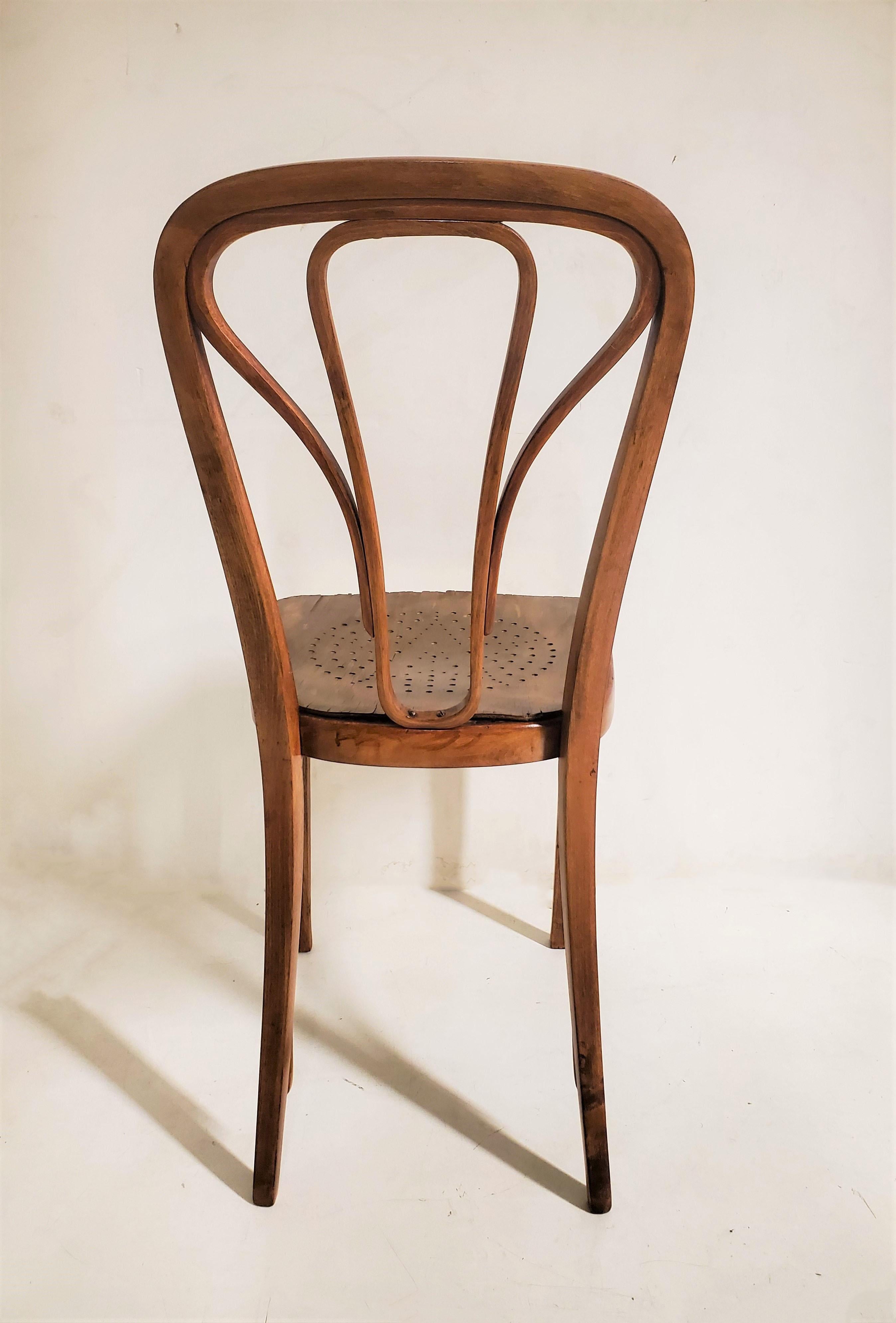 One Original Wiener Werkstätte Thonet Side /Slipper/ Accent Chair In Good Condition In New York City, NY