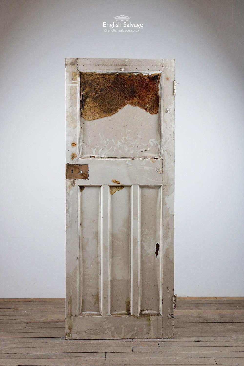 European One over Three Salvaged Softwood Door, 20th Century For Sale