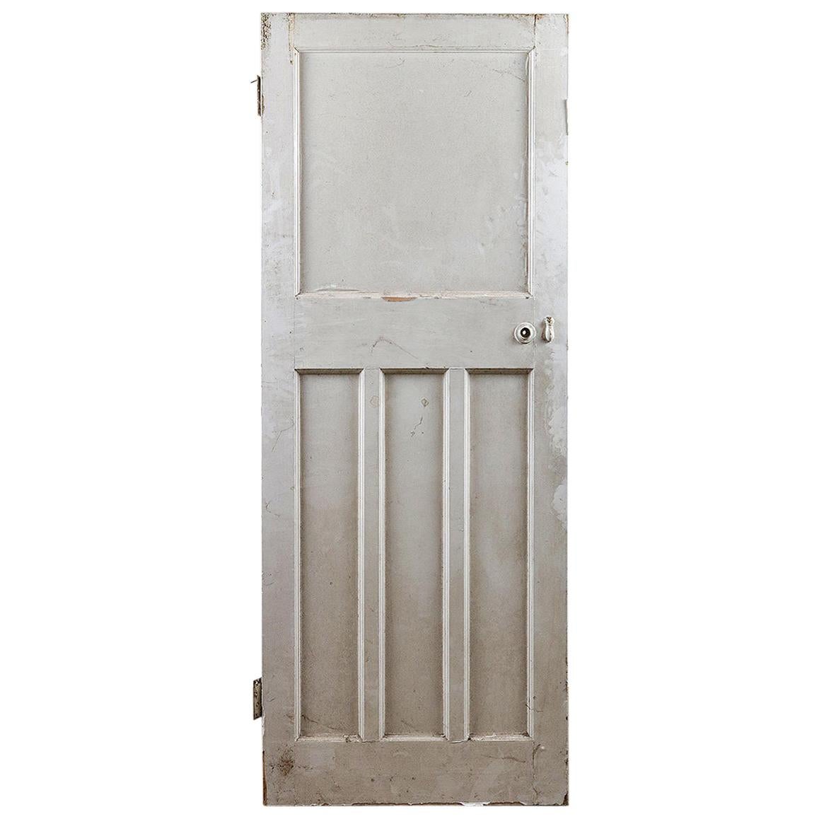 One over Three Salvaged Softwood Door, 20th Century For Sale