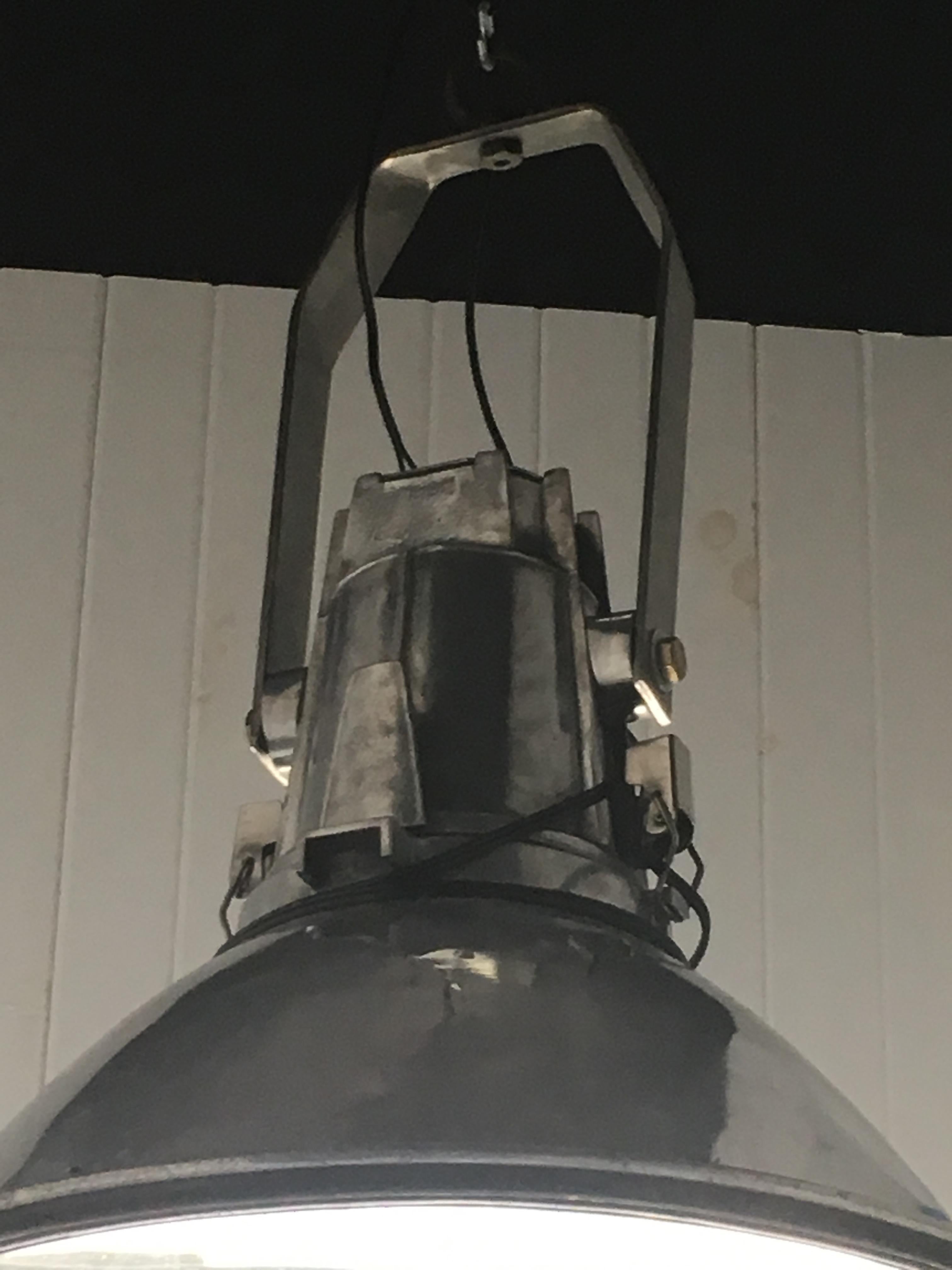 One pair of industrial spot lights, great for above an island or farm table.  Priced /item meaning per light fixture.