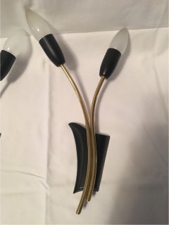 One Pair of Italian Sputnik Style Sconces from the 1950's