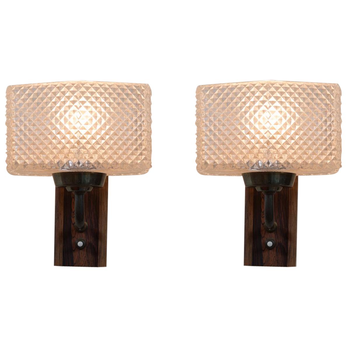 One Pair of Mid-Century Modern Wall Sconces