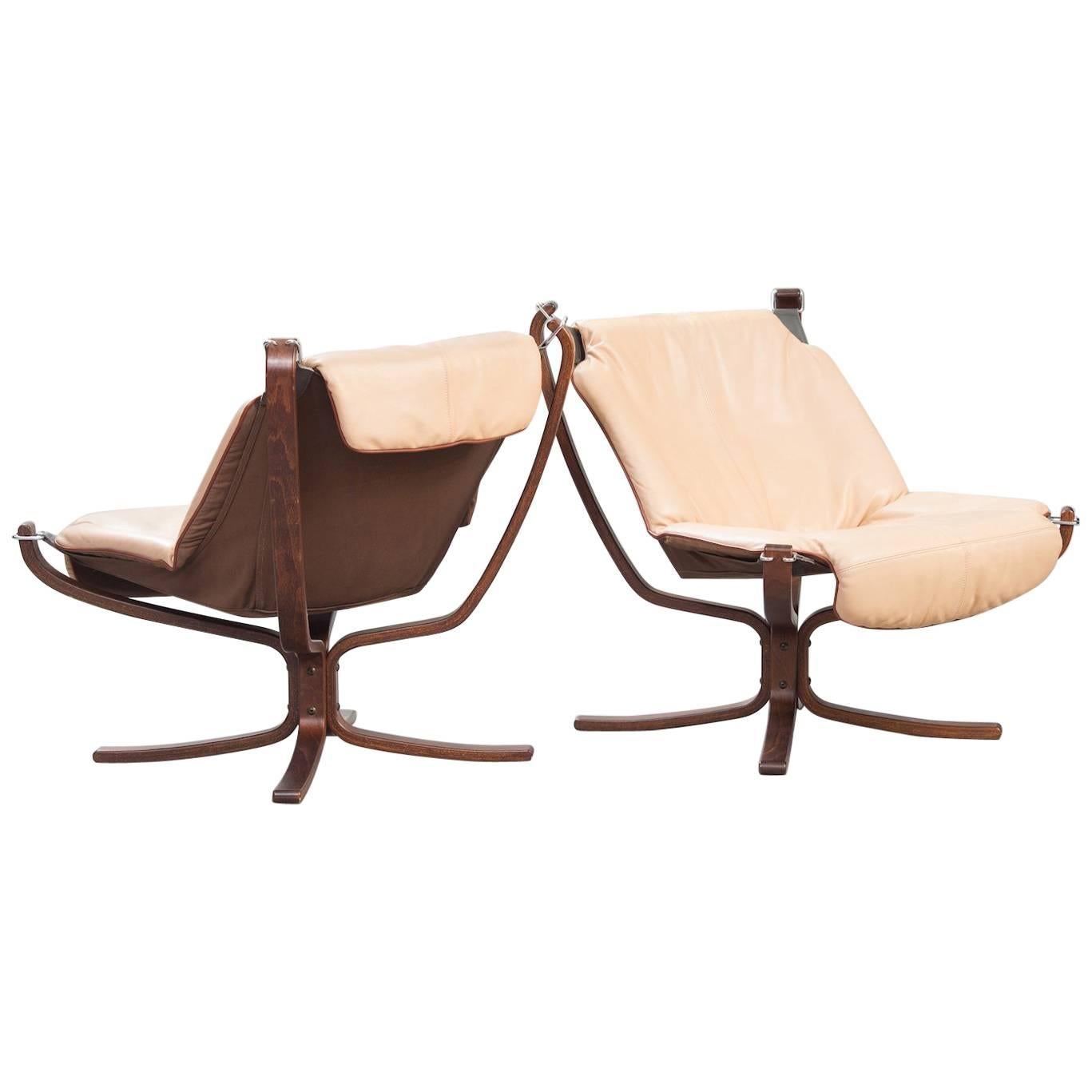 One Pair of Sigurd Ressel “Falcon” Chairs for Vatne Møbler