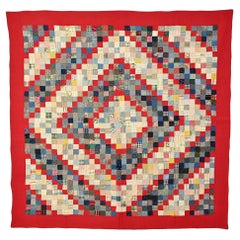 Antique One Patch Barnraising Quilt