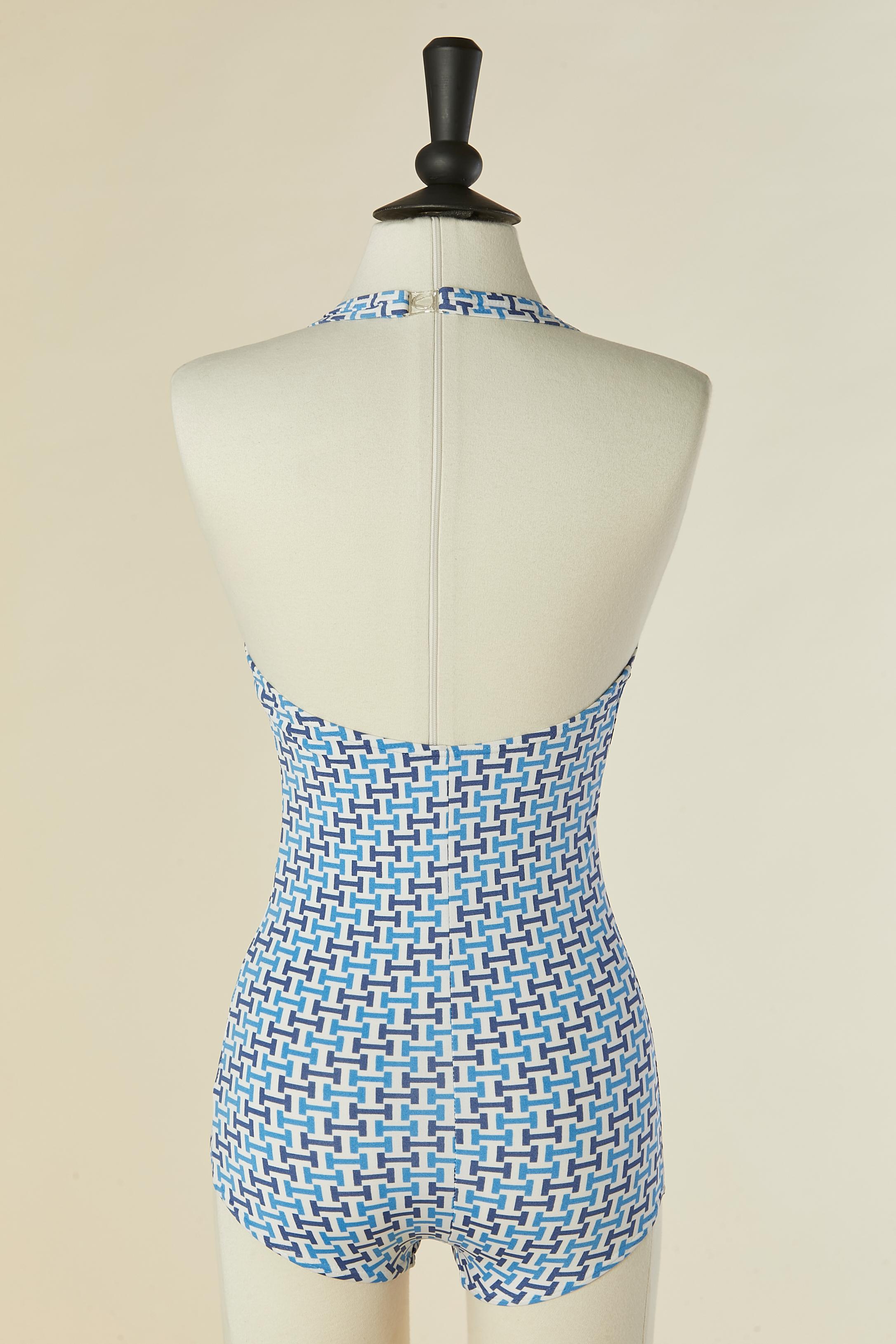 Maillot de bain une pièce dos nu et imprimé Hermès Pour femmes en vente