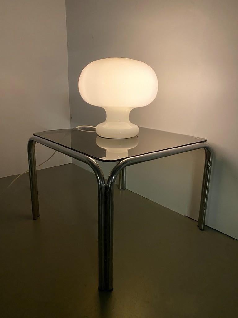 Mid-Century Modern One piece glass mushroom table lamp - Cosack Leuchten- Germany