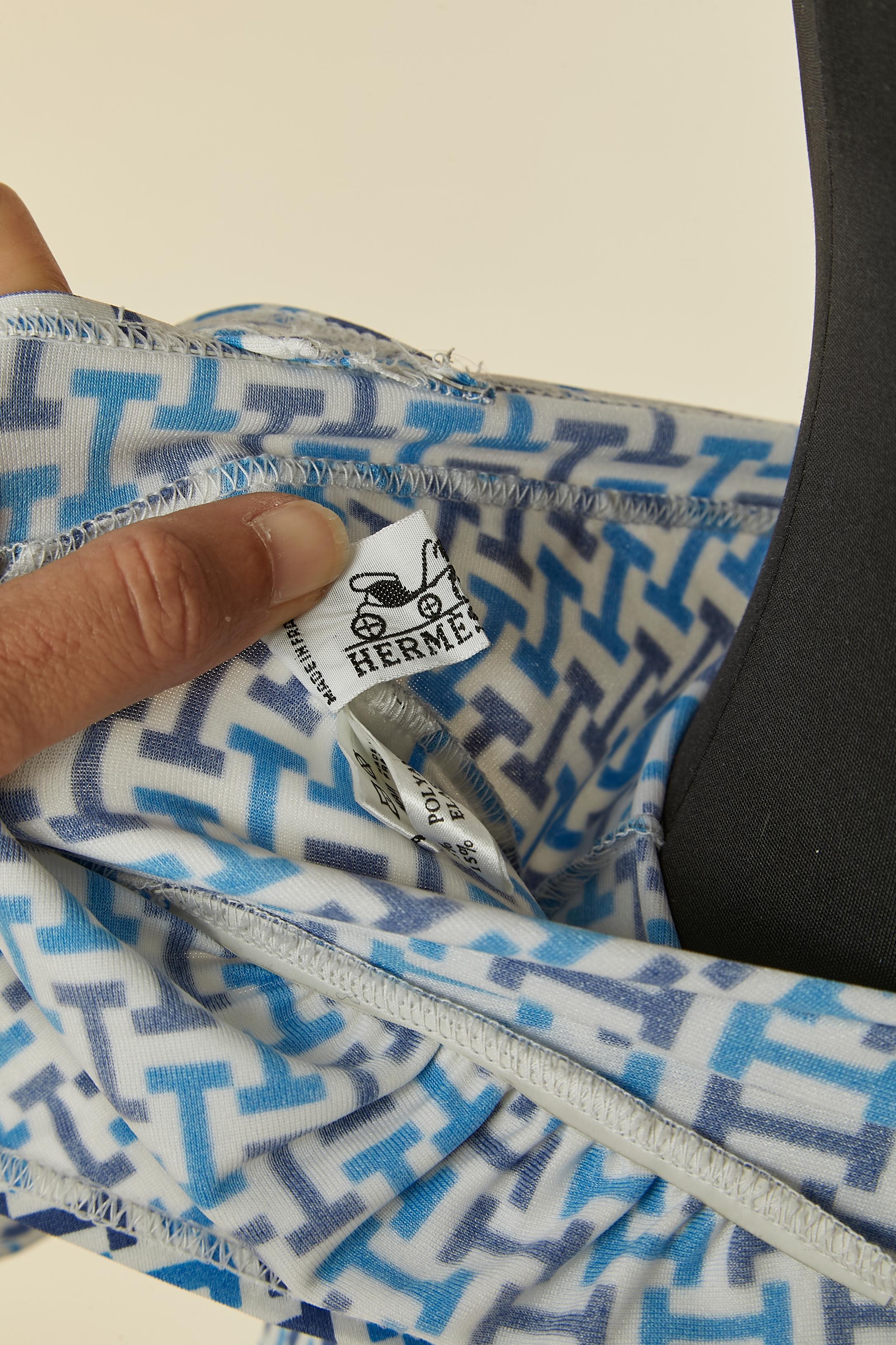 Maillot de bain une pièce imprimé et dos nu HERMÈS en vente 2