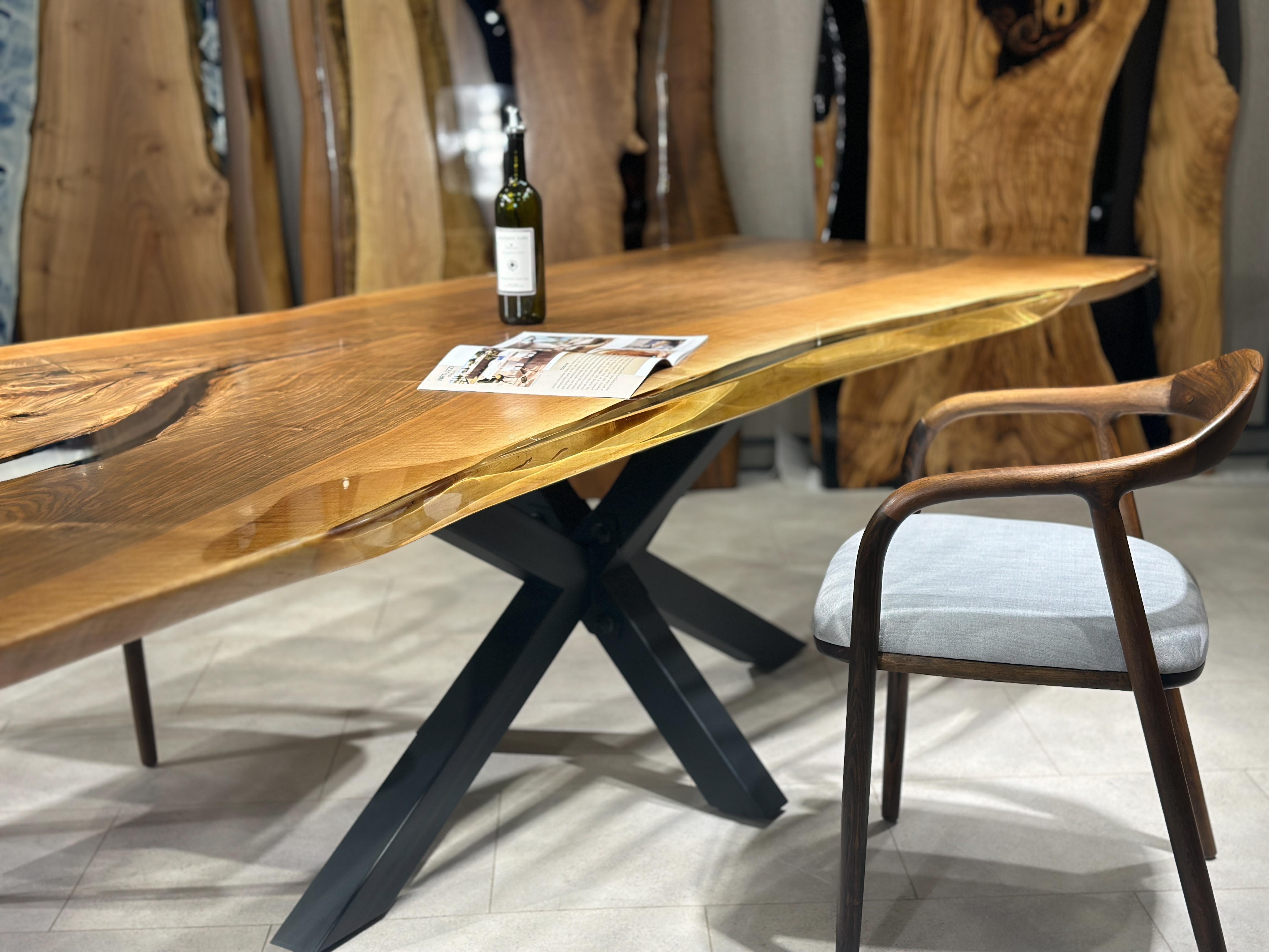one piece wood table