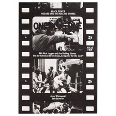 Retro 'One Plus One' 1970 German A1 Film Poster