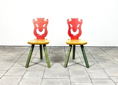 One Postmodern Mastrangelo Museum Chair designed by Alessandro Mendini 1986