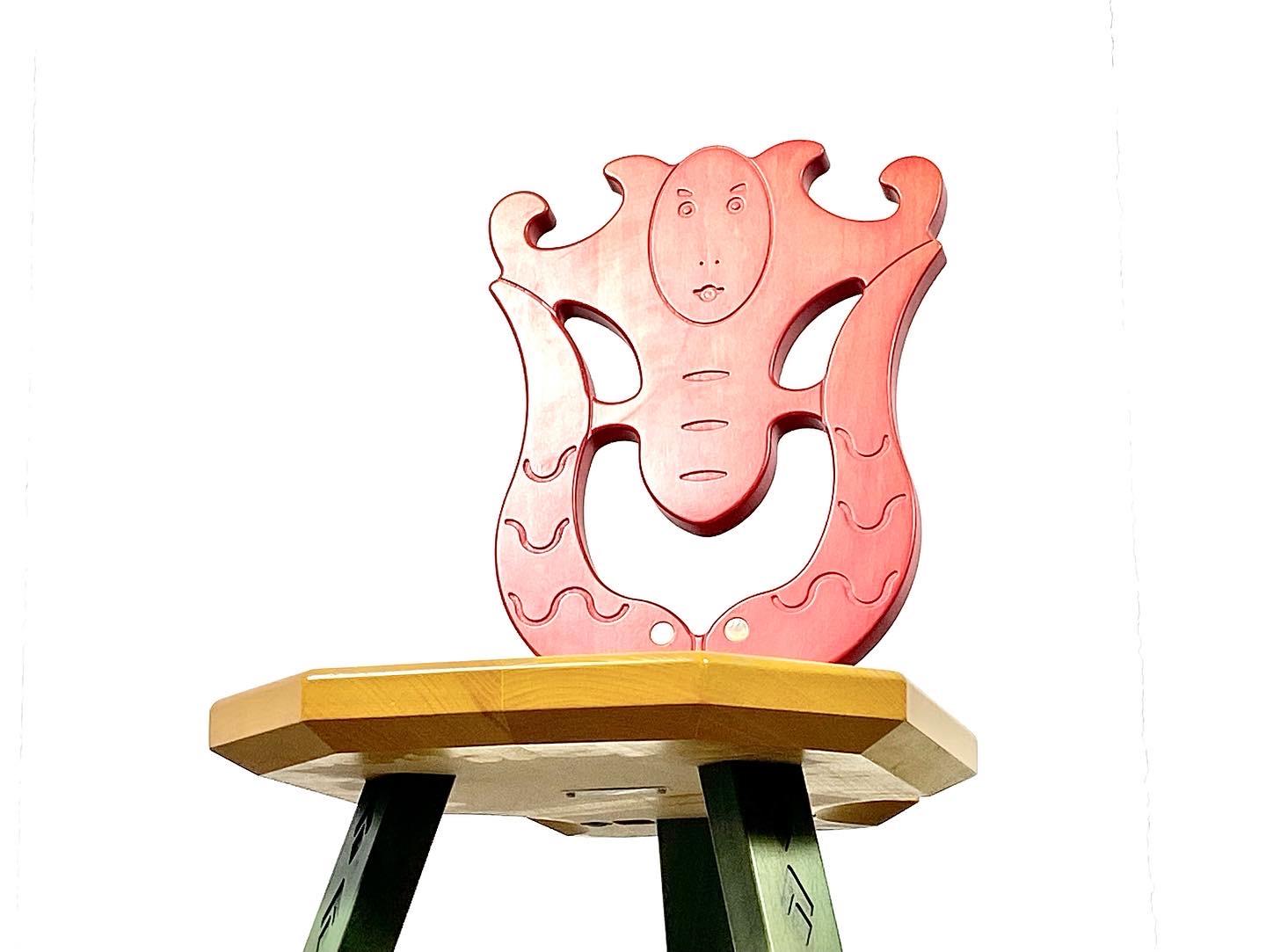 One Postmodern Mastrangelo Museum Chair designed by Alessandro Mendini 1986 In Good Condition In Offenburg, Baden Wurthemberg