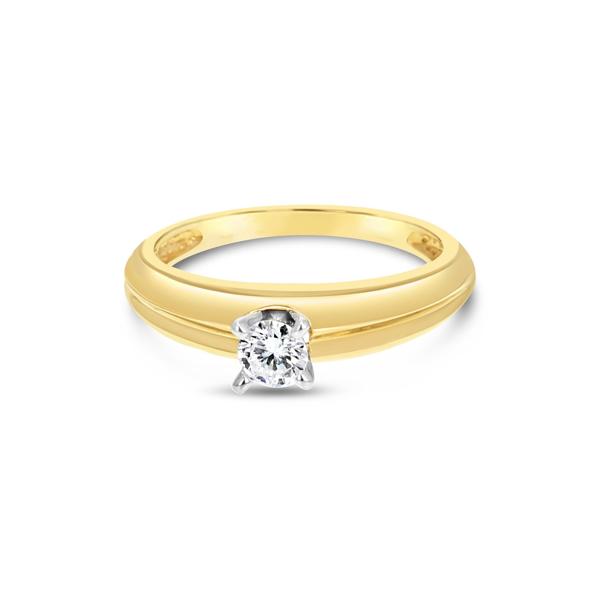 One Quarter Carat Diamond Engagement Ring In condizioni Nuovo in vendita a Sugar Land, TX