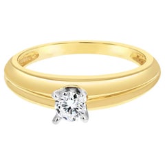 One Quarter Carat Diamond Engagement Ring
