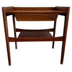 One Rare Jens Risom nightstand with a single drawer walnut great design