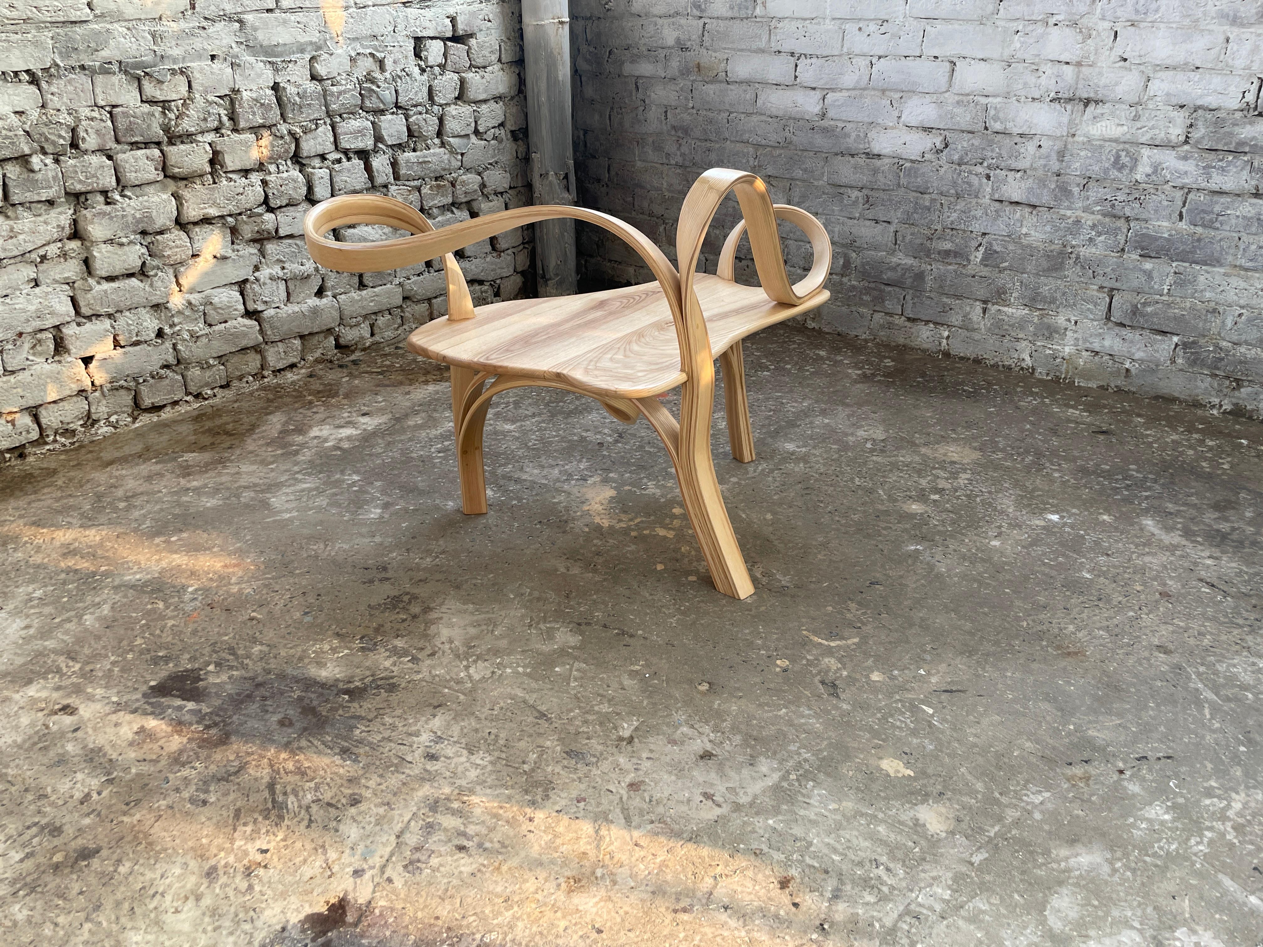 One Seat, Lounge Chair by Raka Studio In New Condition For Sale In Cape Girardeau, MO