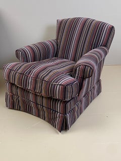 Comfortable One Seater sofa in a  colorful Stripped Paul Smith Fabric