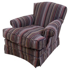 Comfortable One Seater sofa in a  colorful Stripped Paul Smith Fabric