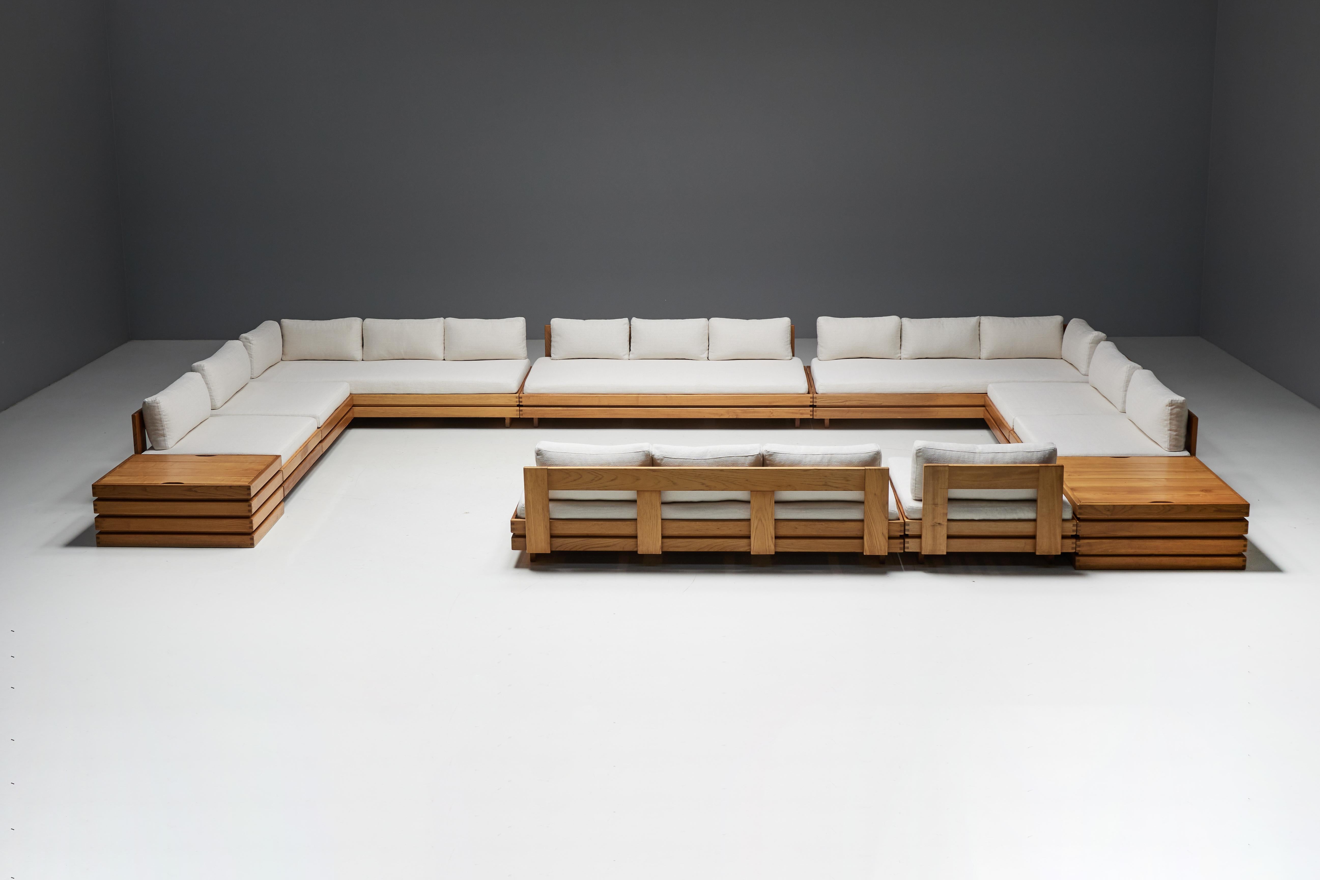 One-Seater in Solid Elm by Maison Regain, France, 1970s 6