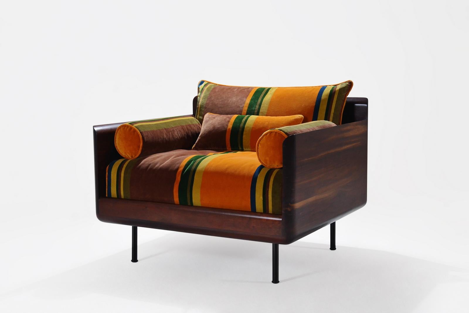 Contemporary One Seater Lounge, Reclaimed Hardwood by P. Tendercool 'In stock'  For Sale