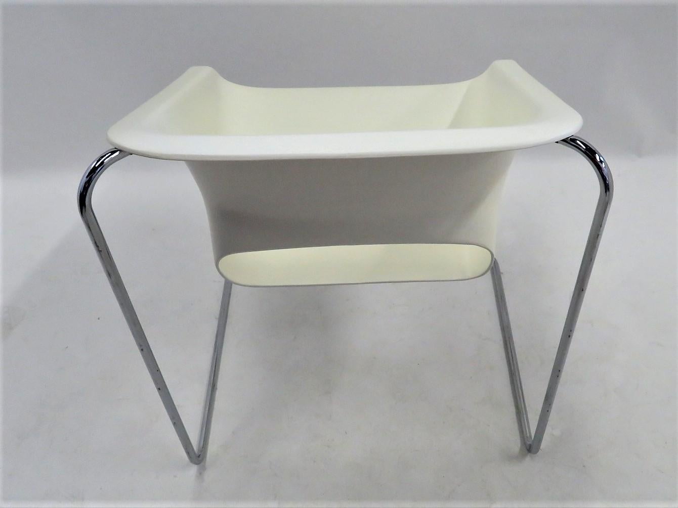 One Set 4 Space Age Modern Lotus Series Chairs Paul Boulva, Artopex Canada 1970s 2