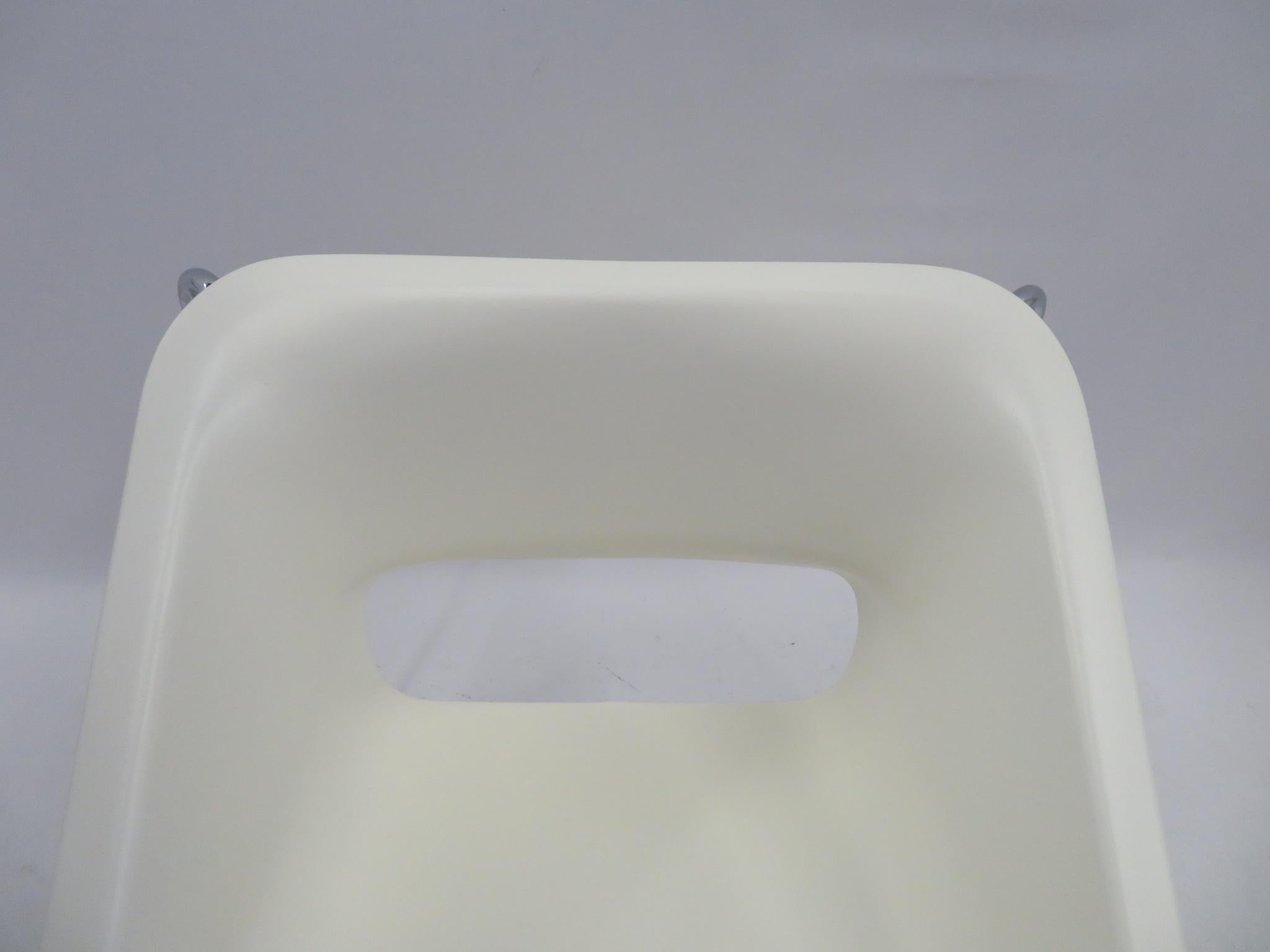 One Set 4 Space Age Modern Lotus Series Chairs Paul Boulva, Artopex Canada 1970s 7