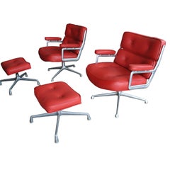 One Set Herman Miller Time Life Lounge Chair and Ottoman