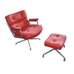 Retro One Set Herman Miller Time Life Lounge Chair and Ottoman