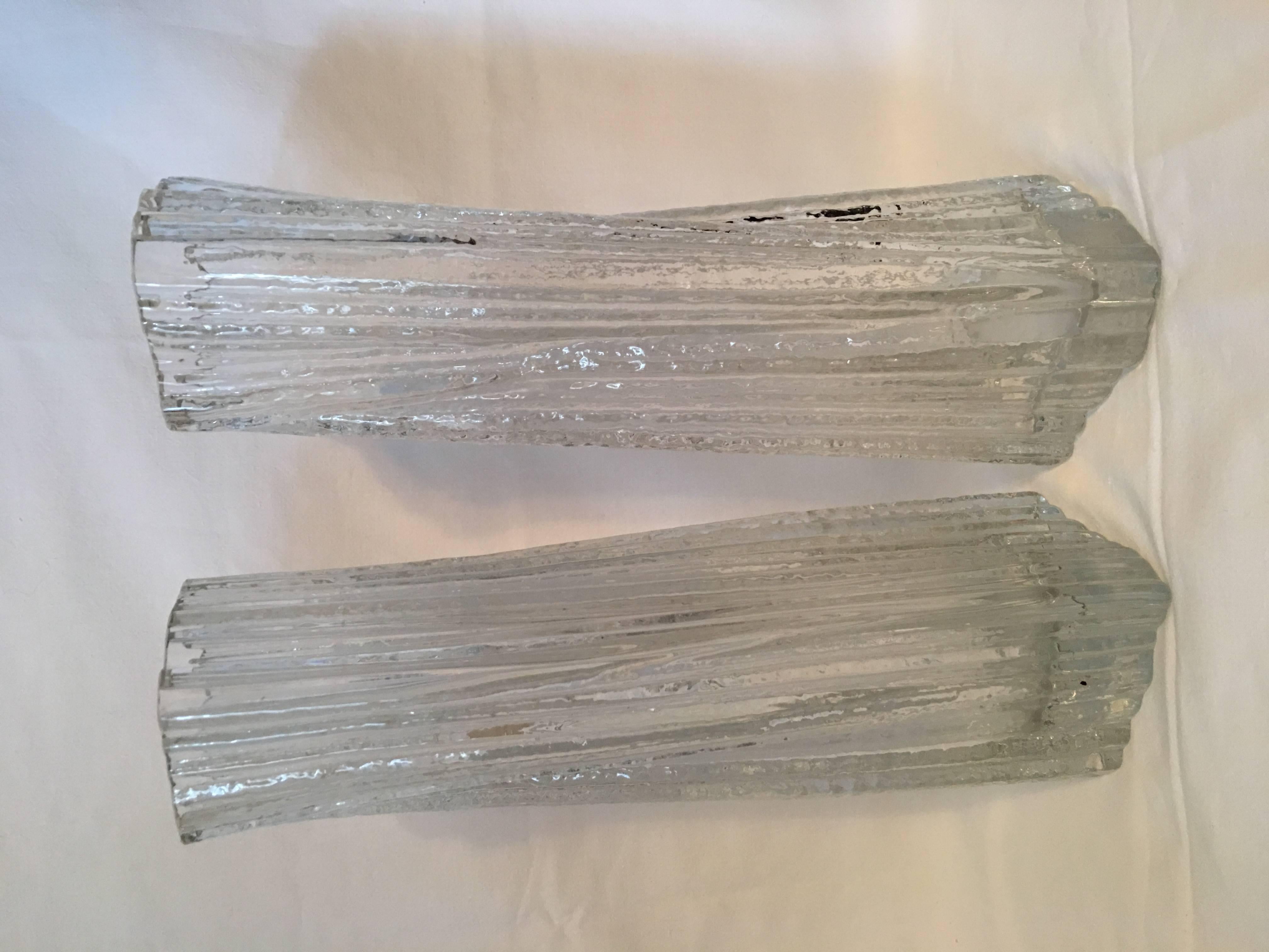 German One Set of Rosenthal Glass Vases by Martin Freyer For Sale