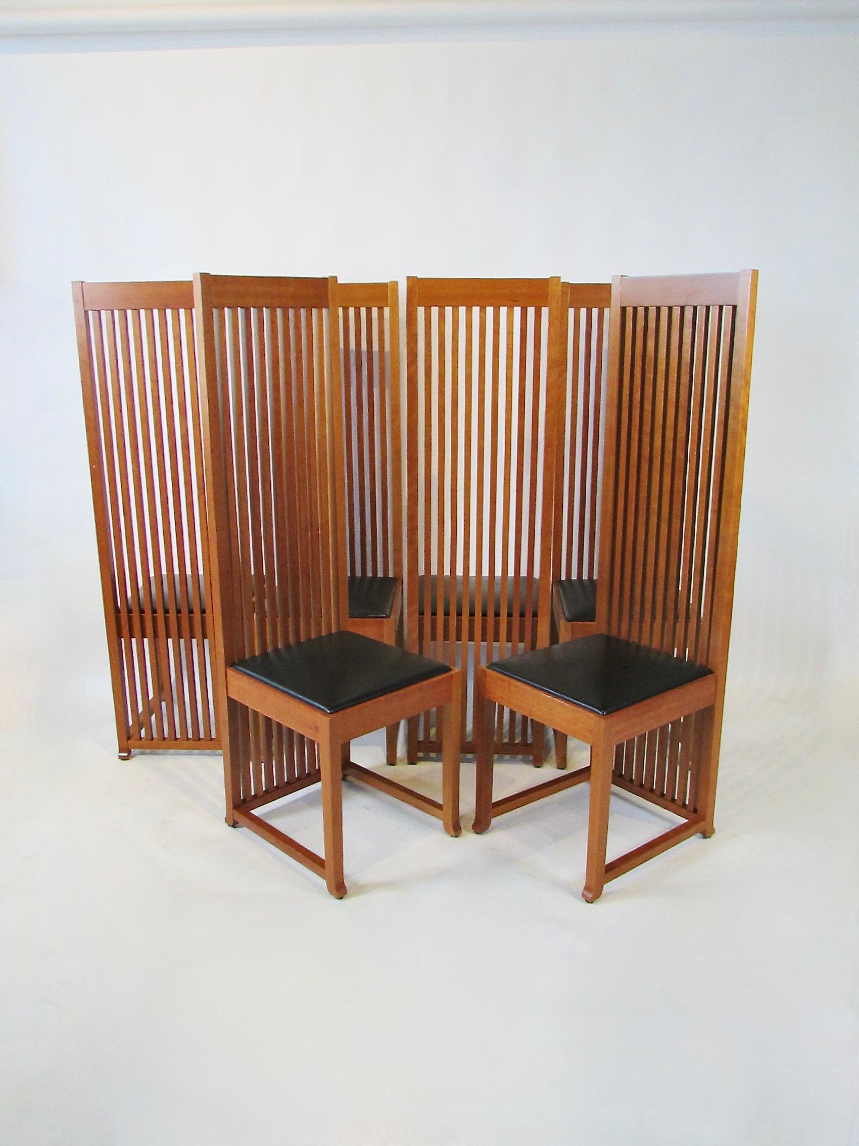 Ein Satz von sechs Frank Lloyd Wright Cassina Robie Stühlen zwei Sätze verfügbar im Angebot 8