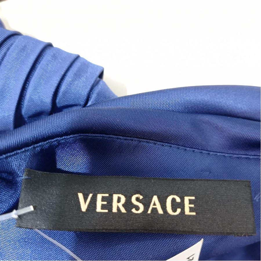 Versace One shoulder dress size 44 In Excellent Condition For Sale In Gazzaniga (BG), IT