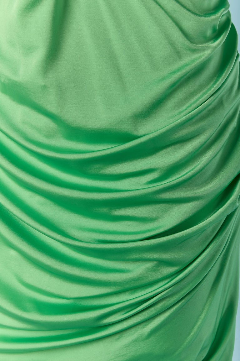 alexandre vauthier dress green Alexandre Vauthier Iridescent Mini Ruched Dress – Runway Catalog main image 0