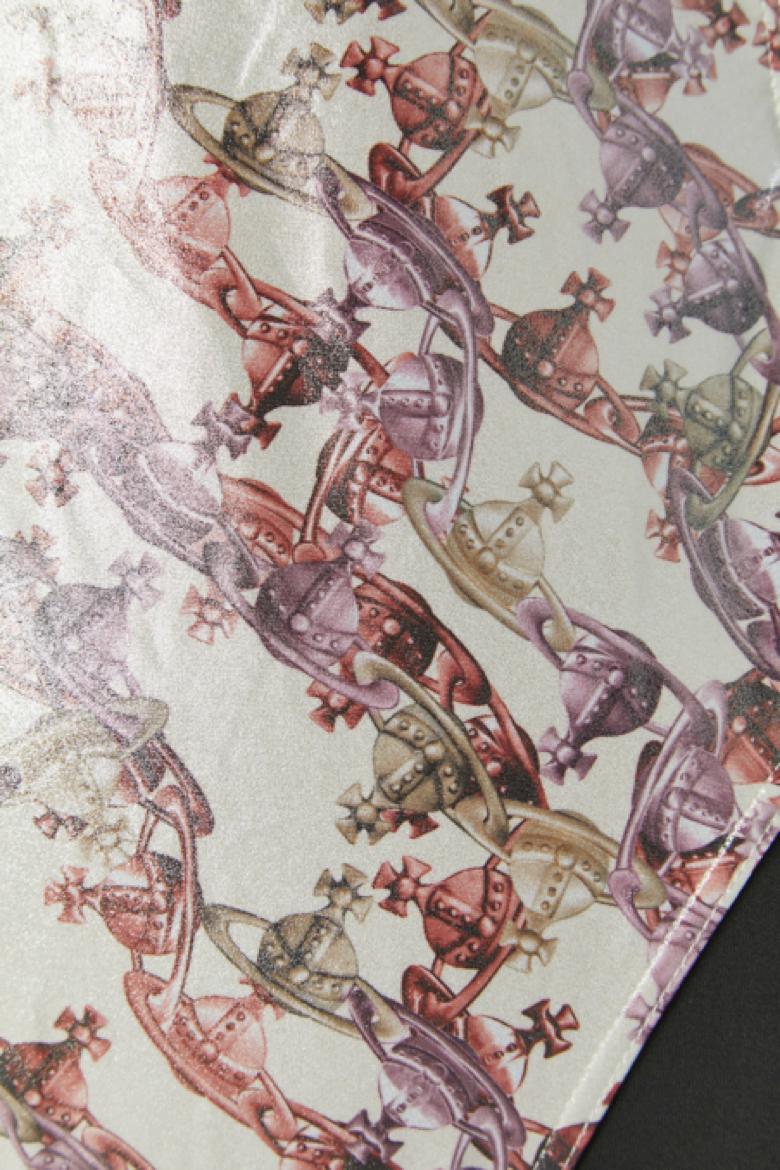 Bedruckter Badeanzug mit einer Schulter VIVIENNE WESTWOOD (Grau) im Angebot