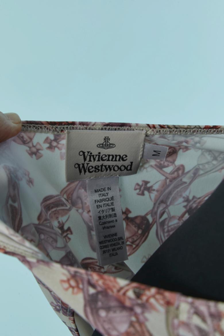 Bedruckter Badeanzug mit einer Schulter VIVIENNE WESTWOOD im Angebot 1