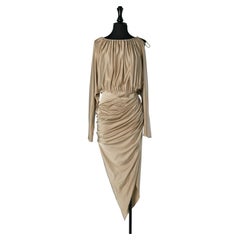 Vestido de cóctel de un hombro en jersey arena ALEXANDRE VAUTHIER