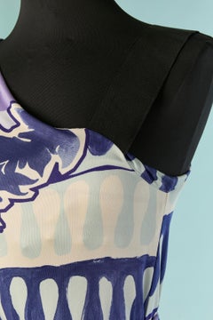 Robe asymétrique en jersey de soie imprimé Emilio Pucci
