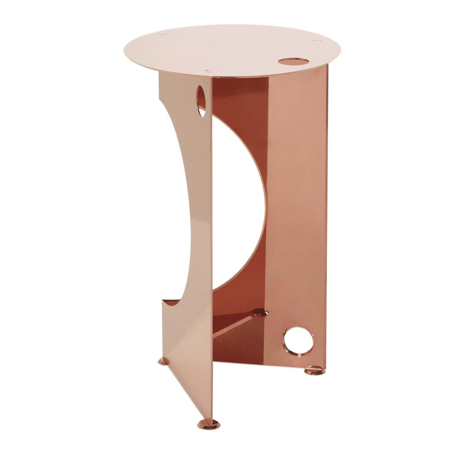 copper side table