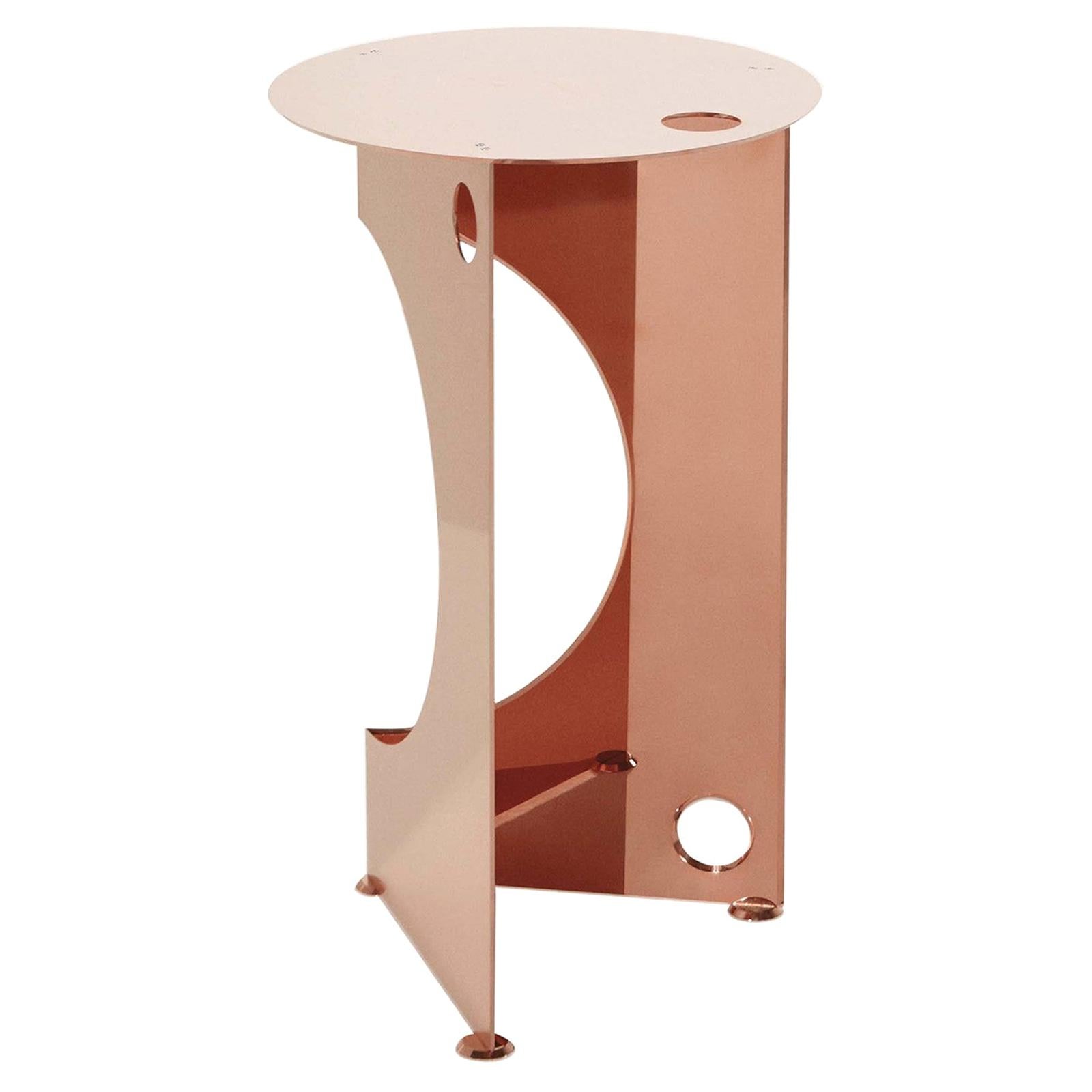One Side Table in Copper