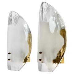 One Single Midcentury Kalmar Mazzega Murano Glass Wall Light or Sconce, 1970s