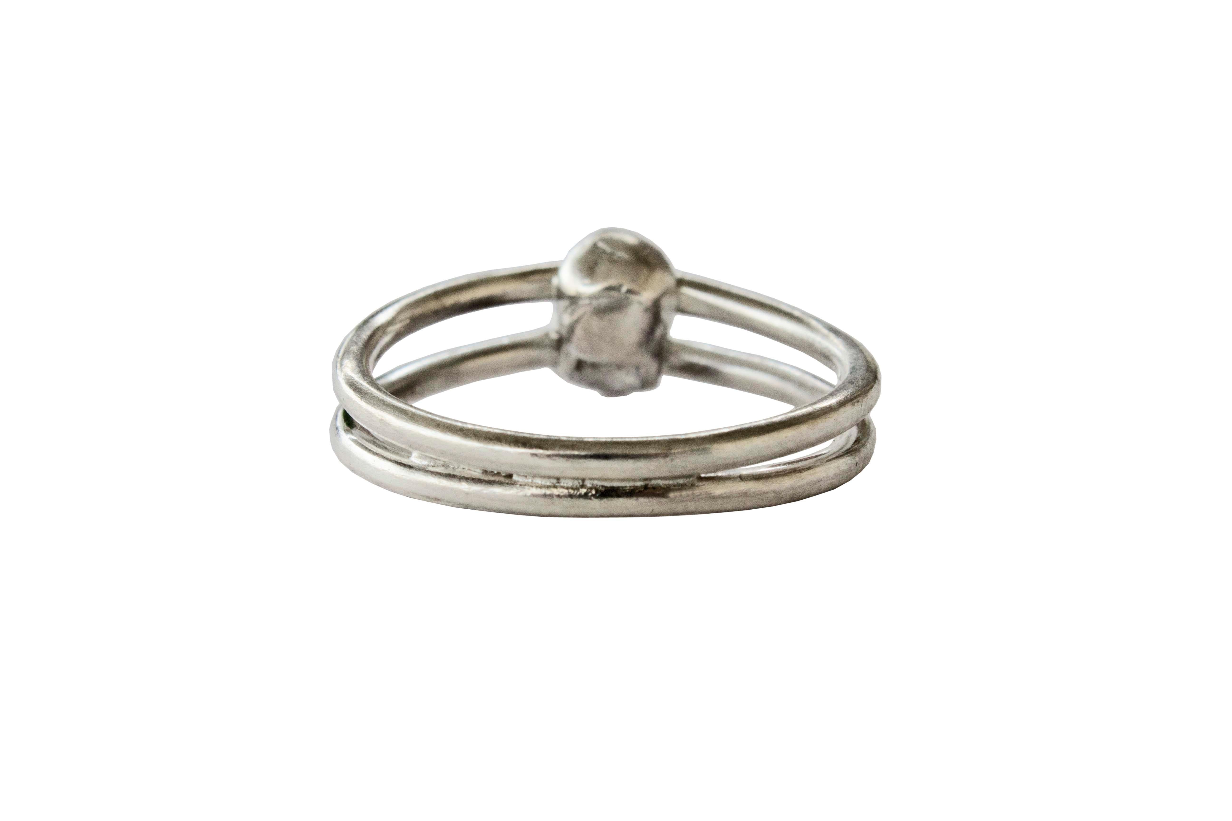 Contemporary One Skull Ring For Sale