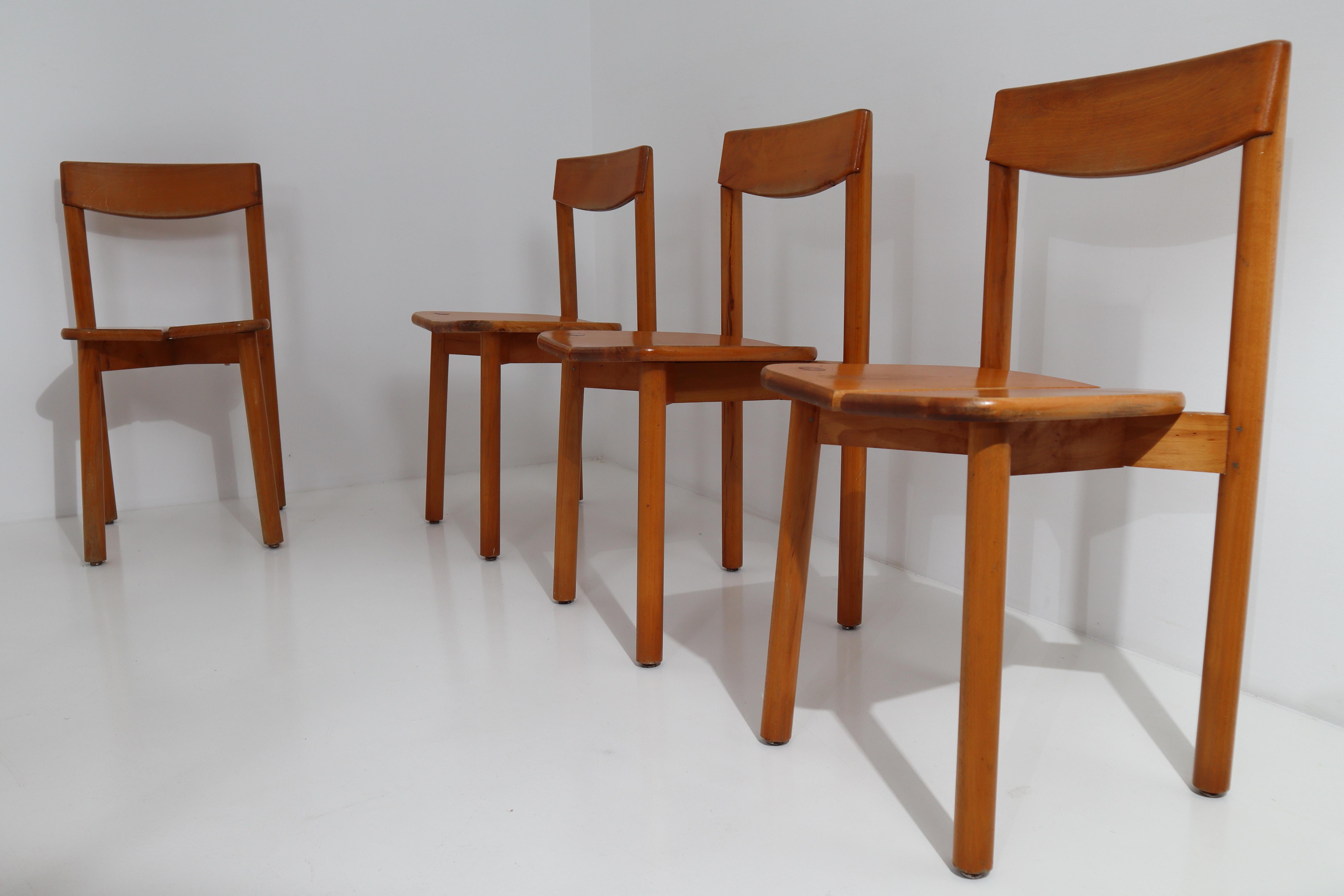 One Table, Six Chairs and Two Stools by Pierre Gautier Delaye, France, 1960s 4