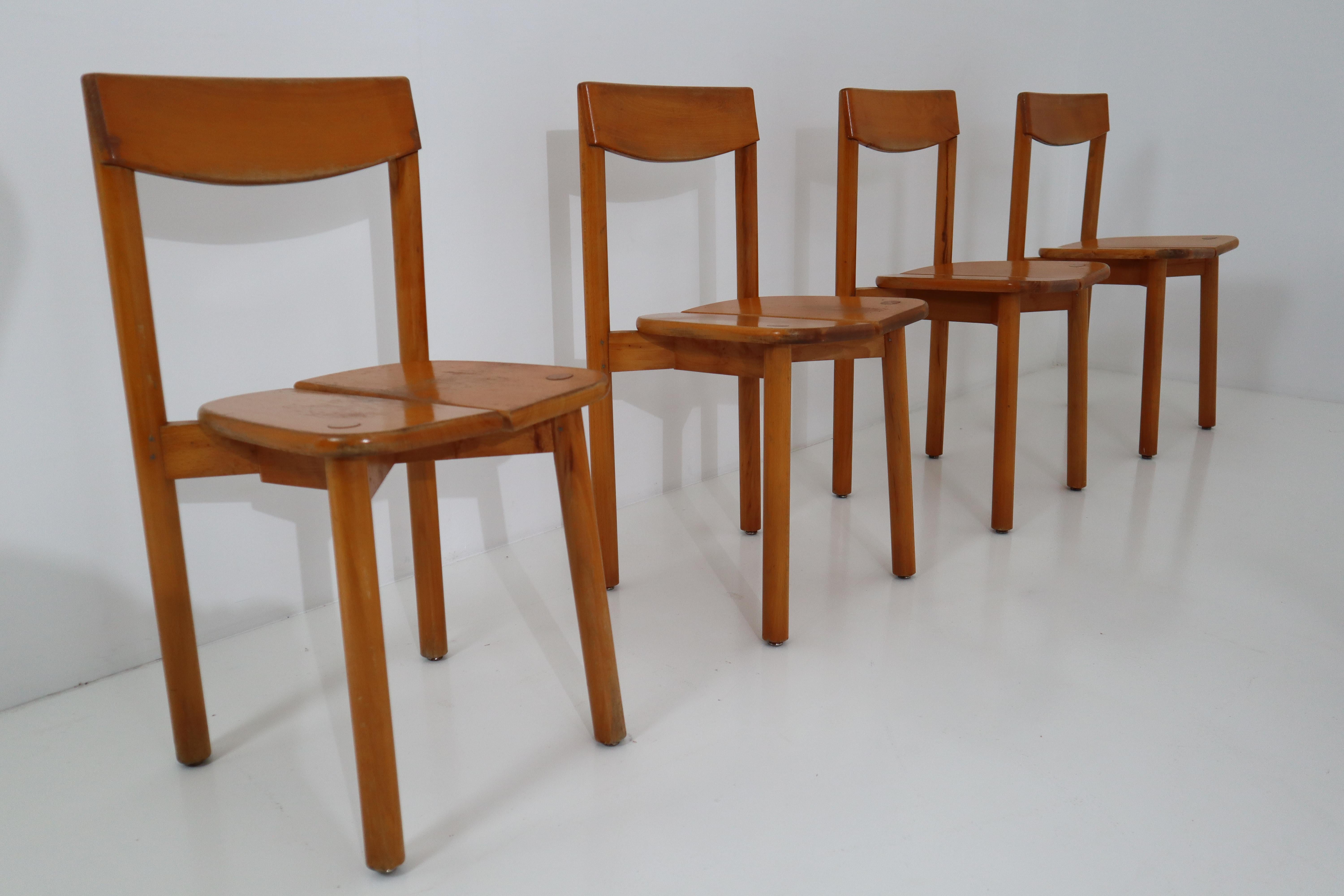 One Table, Six Chairs and Two Stools by Pierre Gautier Delaye, France, 1960s 8