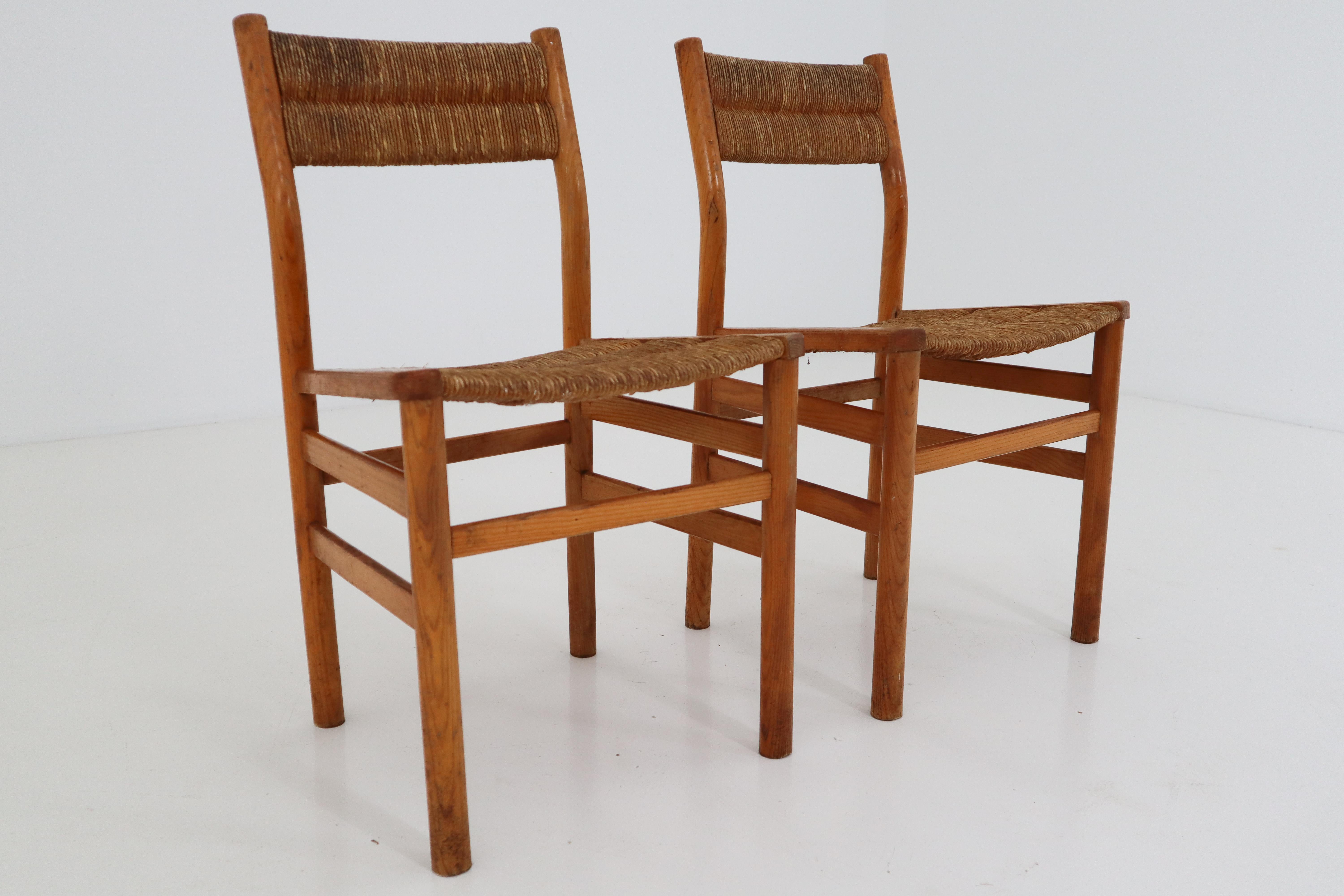 One Table, Six Chairs and Two Stools by Pierre Gautier Delaye, France, 1960s 13