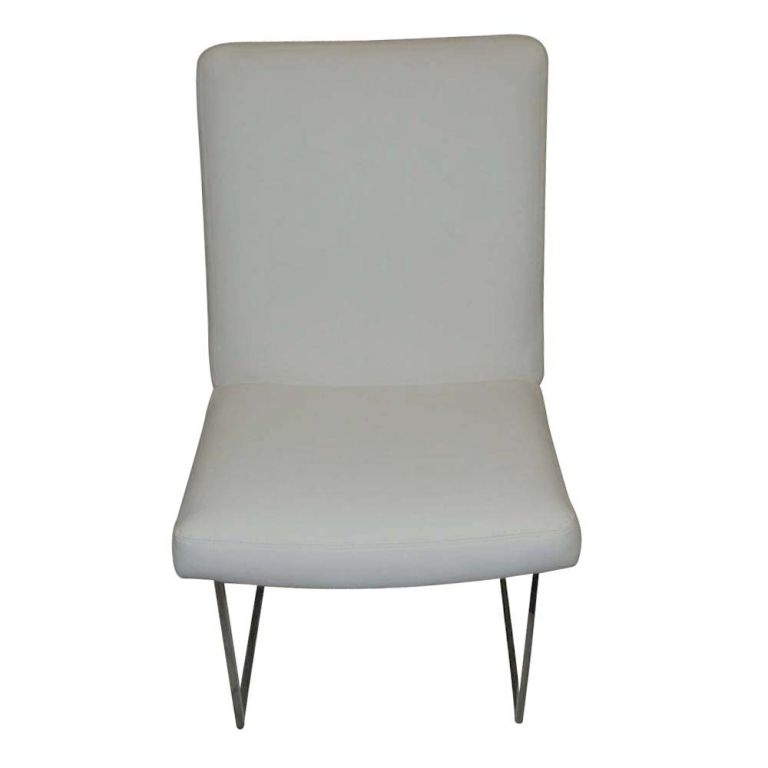 Mid-Century Modern One Thin Series High Back Leather and Chrome Chair Designed by Milo Baughman