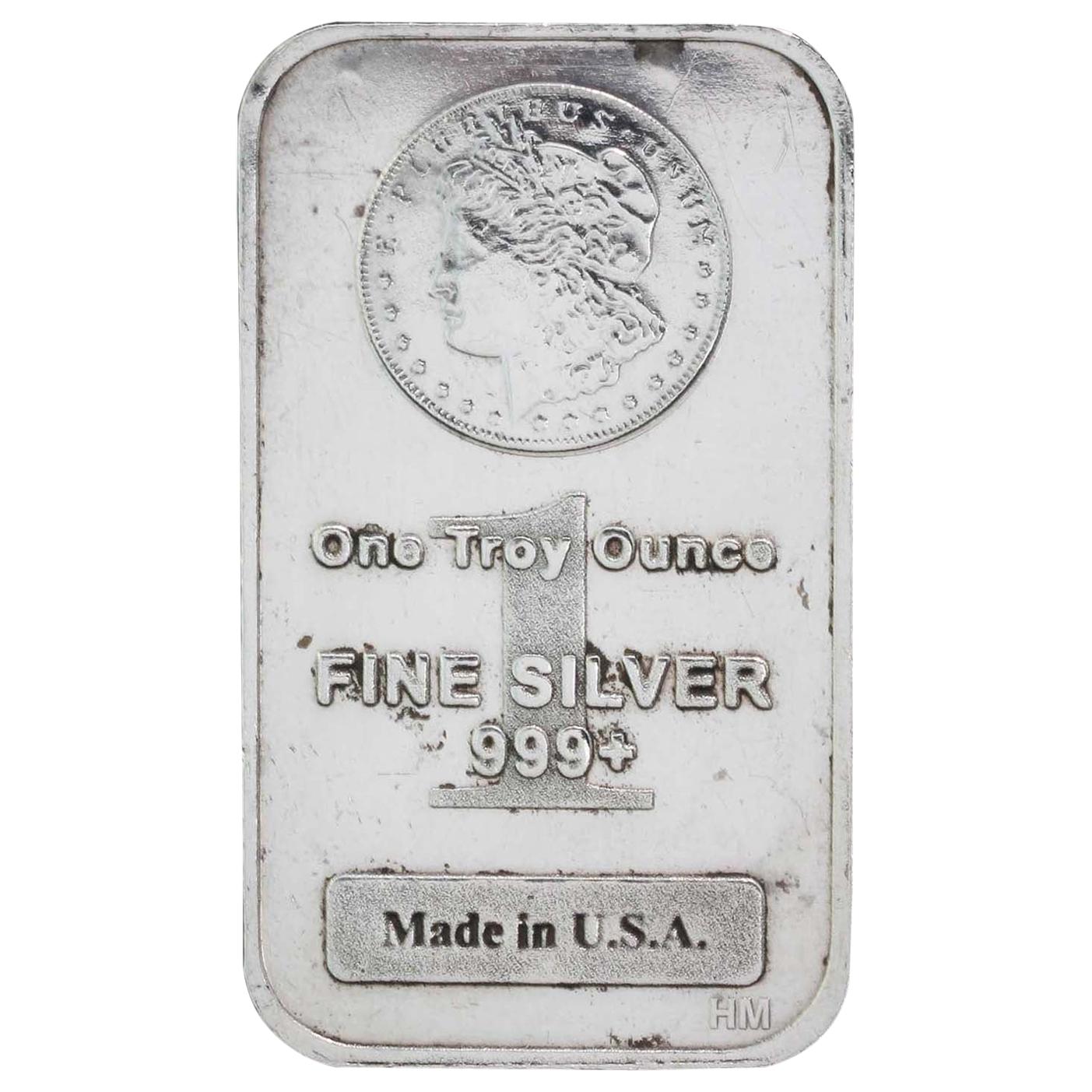 MARK Vintage Rare Bar 1 Troy Oz .999 Fine Silver A 