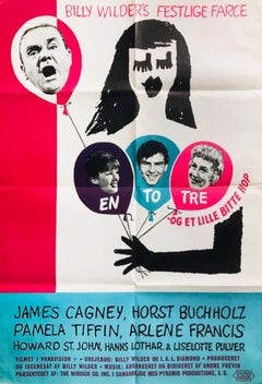 Affiche originale du film « One, Two, Three » (danois) par Saul Bass, 1961