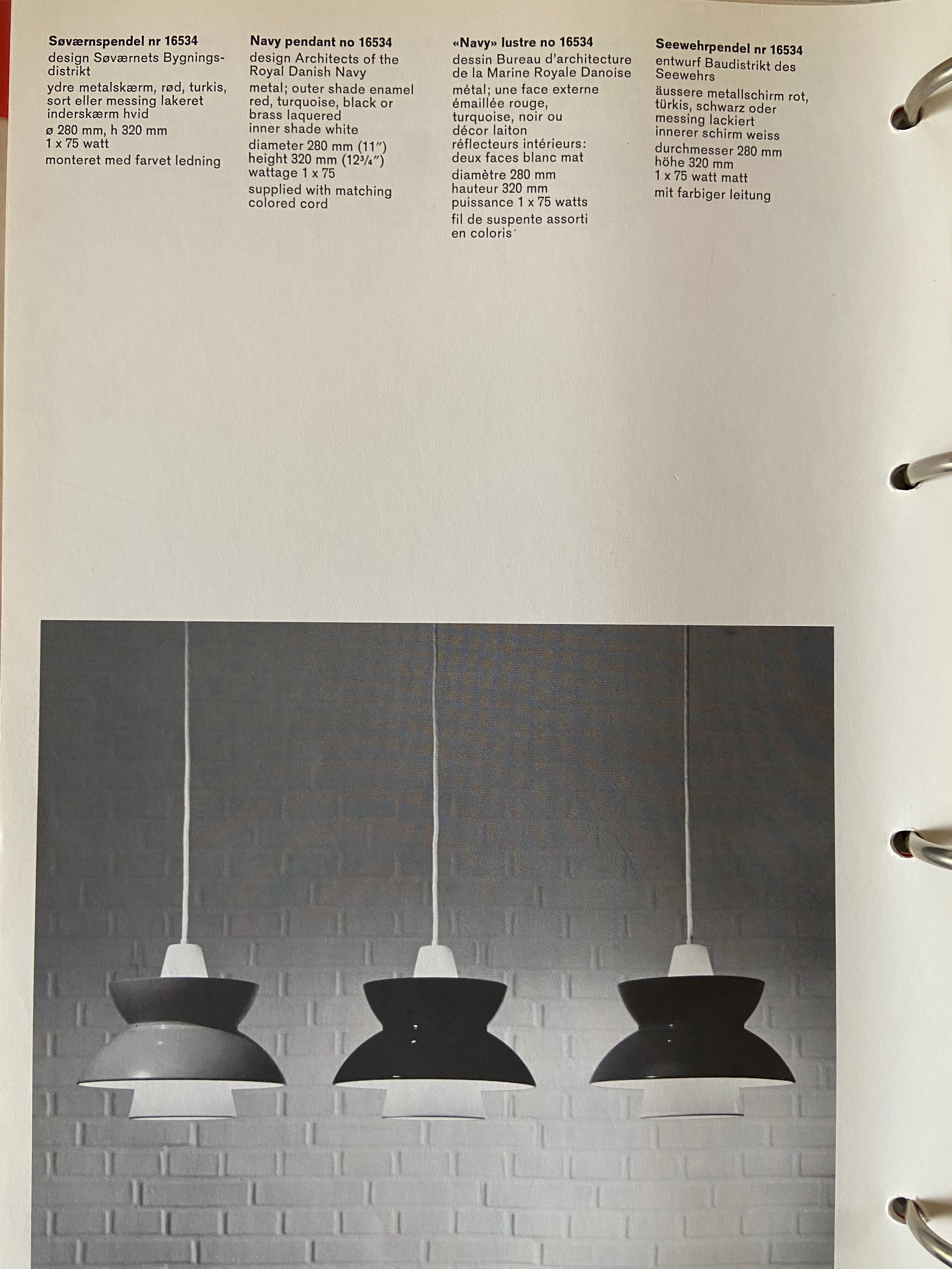 One Vintage Doo-Wop Pendant Lamp by Louis Poulsen, Denmark For Sale 2