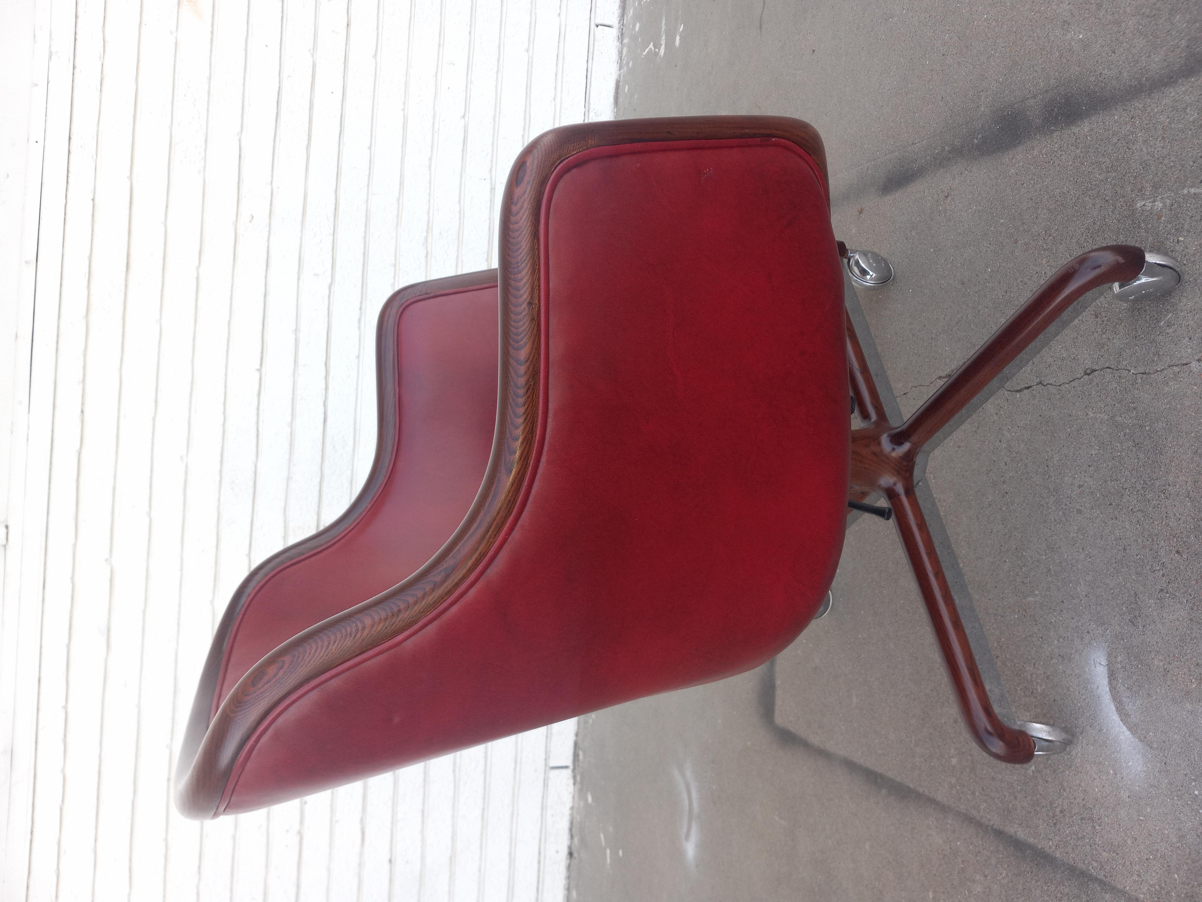 Chrome One Vintage Midcentury Ward Bennett Brickel Executive Chair For Sale