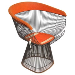 Une chaise de salle à manger/de côté Warren Platner Knoll