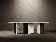 De una forma u otra Mesa de comedor Patagonia Mármol Negro Madera de abeto