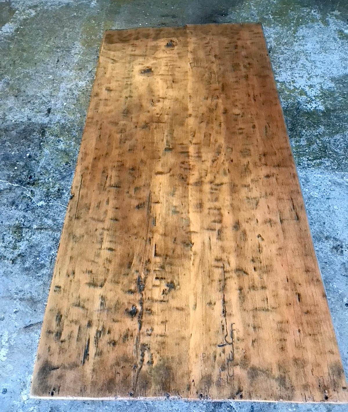 Guatemalan One Wide Board Coffee Table For Sale